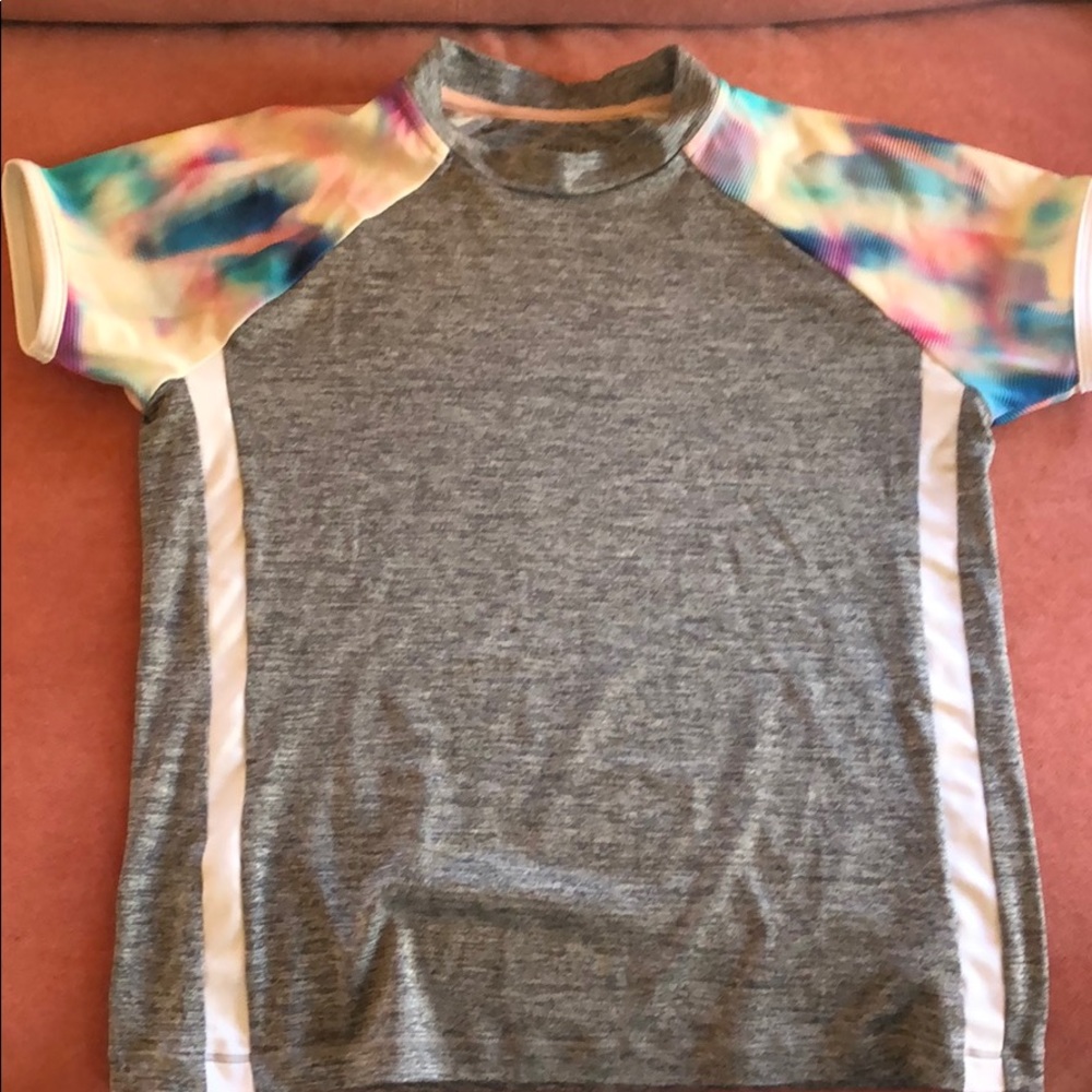 Athleta Girl Rashguard Short Sleeve Size 14